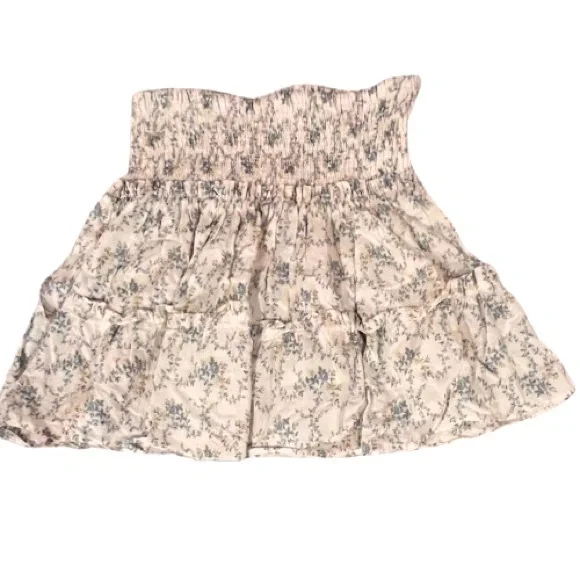 Mixology We're All Pretty Girls- Floral High Waist Ruffle Skirt. Size: Medium - Picture 3 of 6